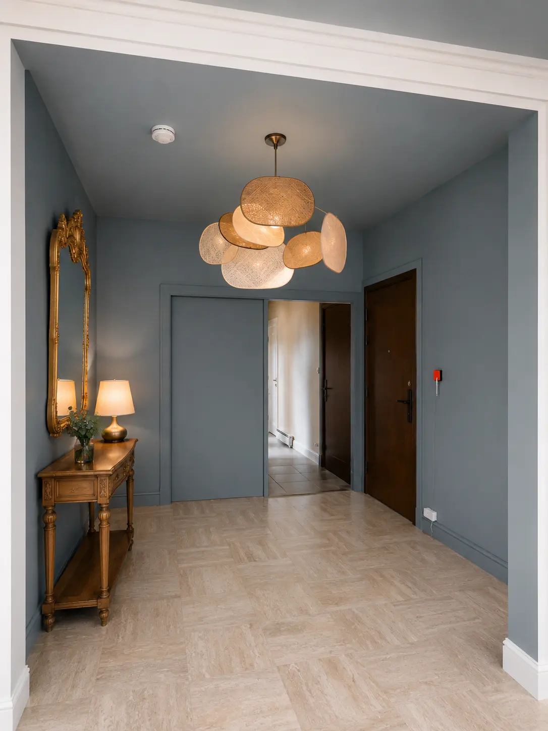isuels 3D d'une entrée d'appartement à Angers